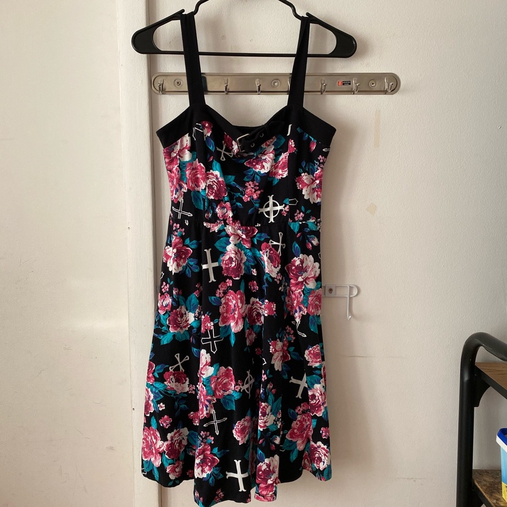 Strap dress stretchy material girl